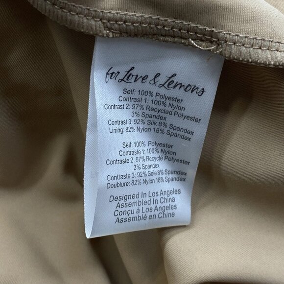 NEW FOR LOVE & LEMONS Women’s Bustier Maxi Dress Warm Taupe Brown Size XS Gown - Picture 4 of 9